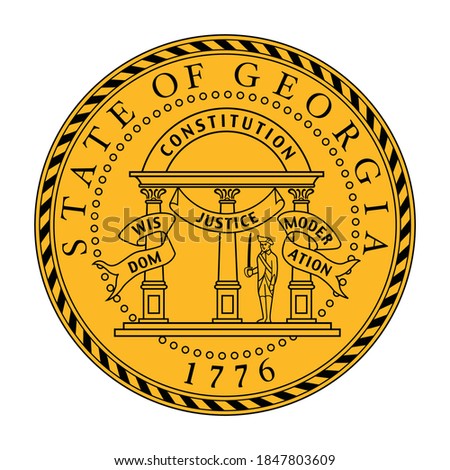 Seal of Georgia logo vector, Georgia logo vector illustration