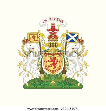 Logo of Scotland, Royal Arms of Scotland logo, Scotland vector logo