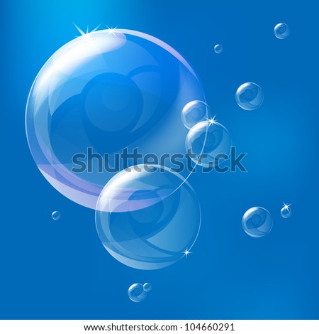 Vector Illustration Of Shiny Bubbles - 104660291 : Shutterstock