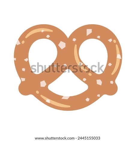 vector illustration of a pretzel isolated on white background for banners, cards, flyers, social media wallpapers, etc.