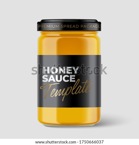 Similar – Image, Stock Photo Three glass jar container full with dried raw pasta in an empty room