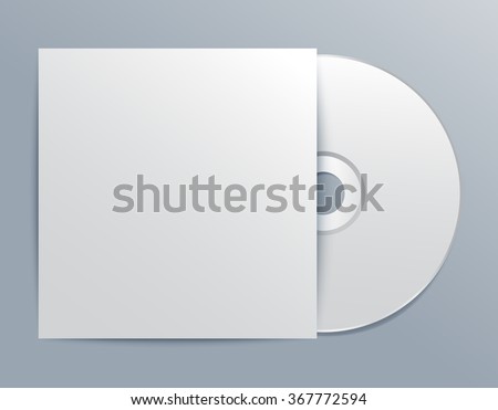 Cd With Cover Template : Vector Illustration