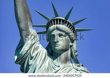 Similar – Image, Stock Photo View of Statue of Liberty from ferry