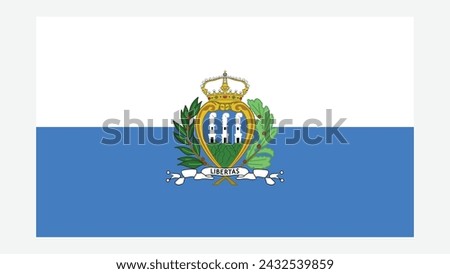 SAN MARINO Flag with Original color