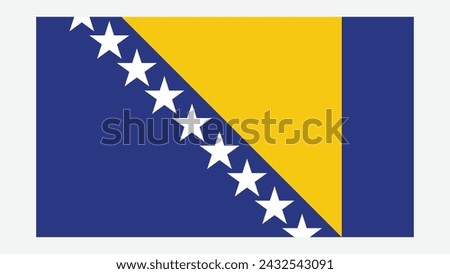 BOSNIA Flag with Original color