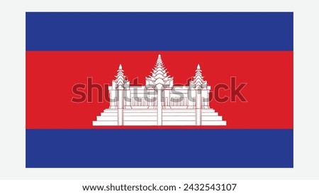 CAMBODIA Flag with Original color