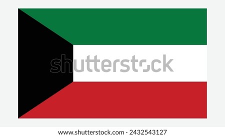 KUWAIT Flag with Original color