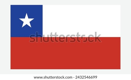 CHILE Flag with Original color