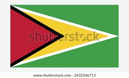 GUYANA Flag with Original color