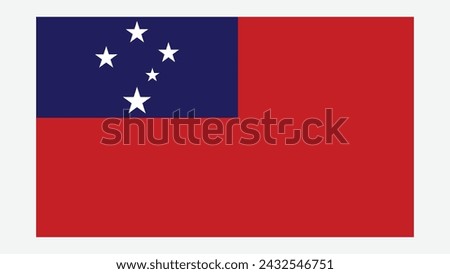 SAMOA Flag with Original color