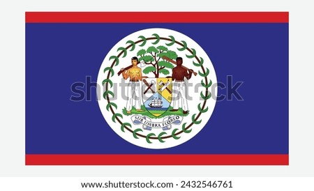 BELIZE Flag with Original color