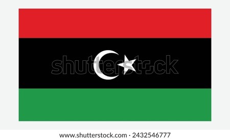 LIBYA Flag with Original color
