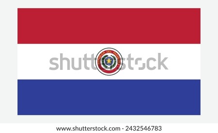 PARAGUAY Flag with Original color