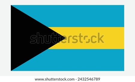 BAHAMAS Flag with Original color