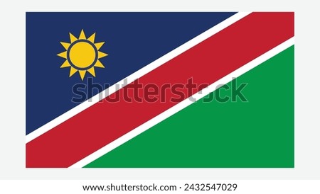 NAMIBIA Flag with Original color