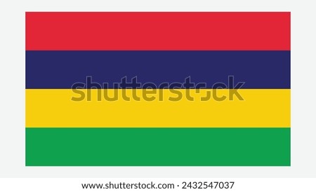 MAURITIUS Flag with Original color