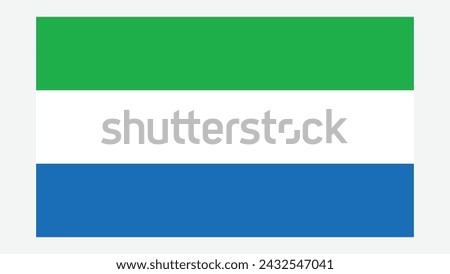 SIERRA LEONE Flag with Original color