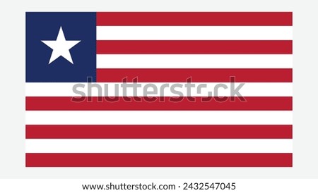 LIBERIA Flag with Original color
