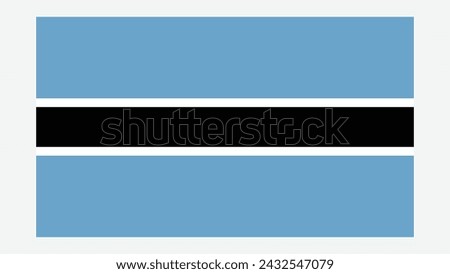 BOTSWANA Flag with Original color
