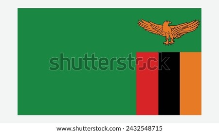 ZAMBIA Flag with Original color