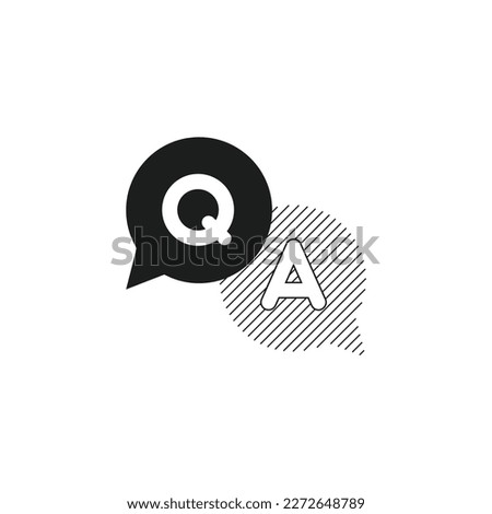 Q and A icon. Question and answer vector icon.