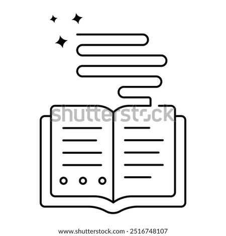 AI Powered Text Analysis Icon Design. Representing Text Analysis. AI Processing. Natural Language Processing. Content Analysis. Vector icon.