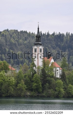 Similar – Foto Bild Mittelalterliche Burg am Bleder See in Slowenien im Herbst.