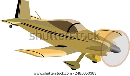 illustration of a two-seater dragonfly type passenger plane