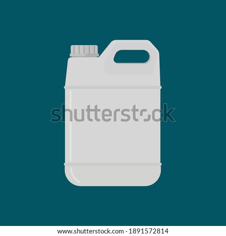 Flat design jerry can vector graphics