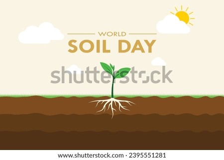 World soil day background vector graphics