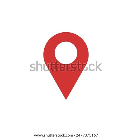 Location marker pin red vector eps 10