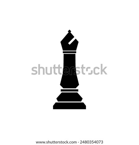 Chess bishop icon sign vector