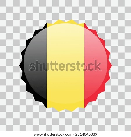 Flag of Belgium icon design. Vector