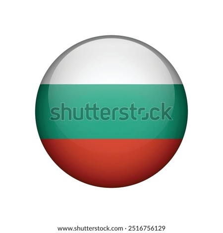 Flag of Bulgaria icon. Vector illustration