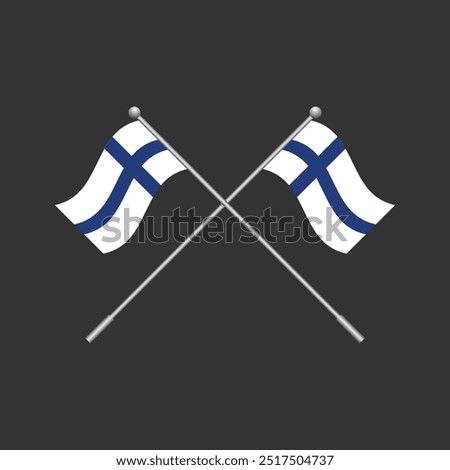 National flag of Finland. Vector