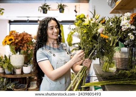 Similar – Image, Stock Photo flowers Shopping Trade