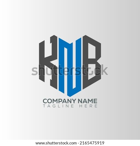 KNB letter logo creative design with vector graphic