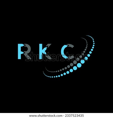 RKC letter logo creative design. RKC unique design.
