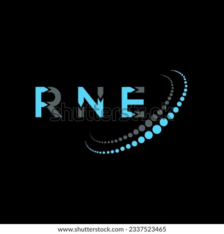 RNE letter logo creative design. RNE unique design.
