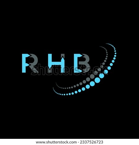 RHB letter logo creative design. RHB unique design.
