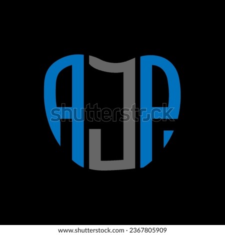 AJP letter logo creative design. AJP unique design.
