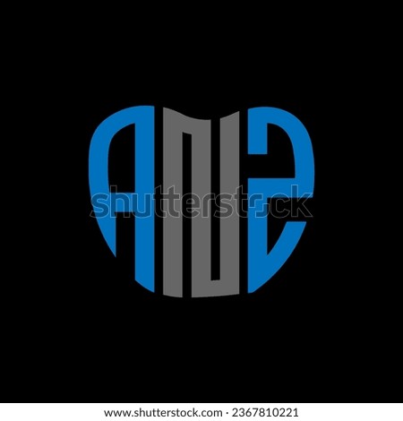ANZ letter logo creative design. ANZ unique design.
