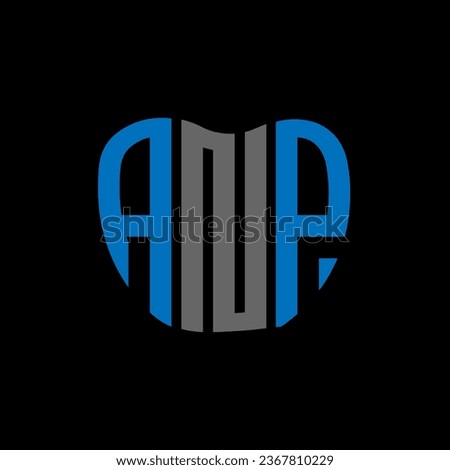 ANP letter logo creative design. ANP unique design.
