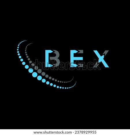 BEX letter logo creative design. BEX unique design.
