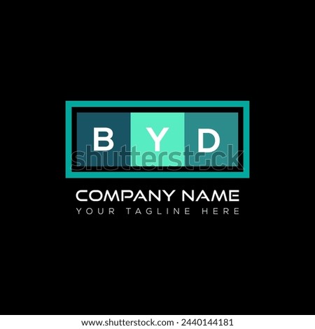 BYD letter logo abstract design. BYD unique design. BYD.
