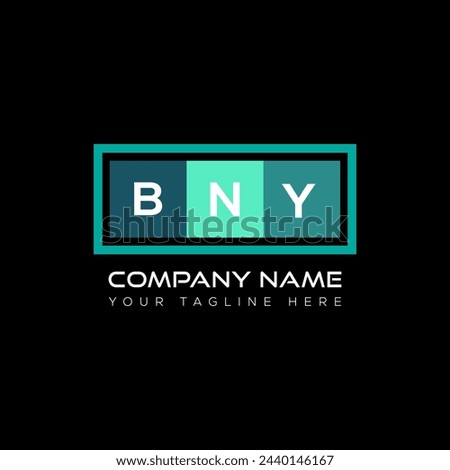 BNY letter logo abstract design. BNY unique design. BNY.
