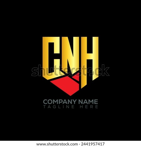CNH letter logo abstract design. CNH unique design. CNH.
