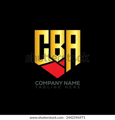 CBA letter logo abstract design. CBA unique design. CBA.
