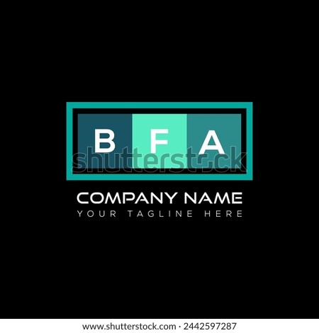 BFA letter logo abstract design. BFA unique design. BFA.
