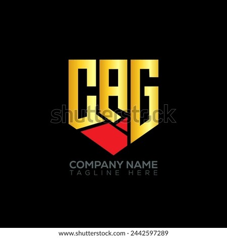 CAG letter logo abstract design. CAG unique design. CAG.
